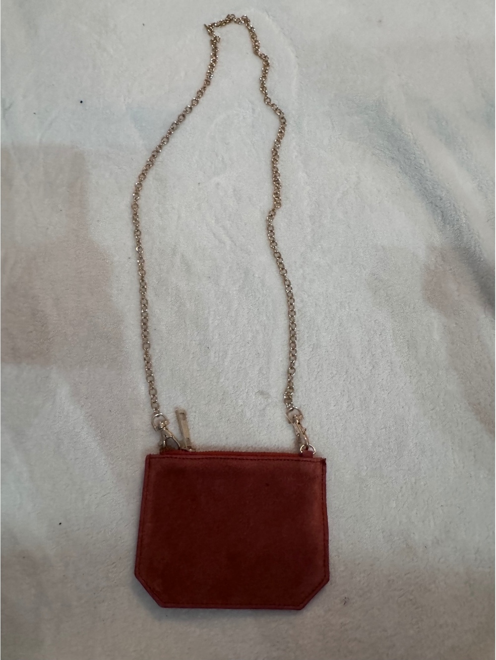 Urban Code London Red Suede Mini Chain Bag